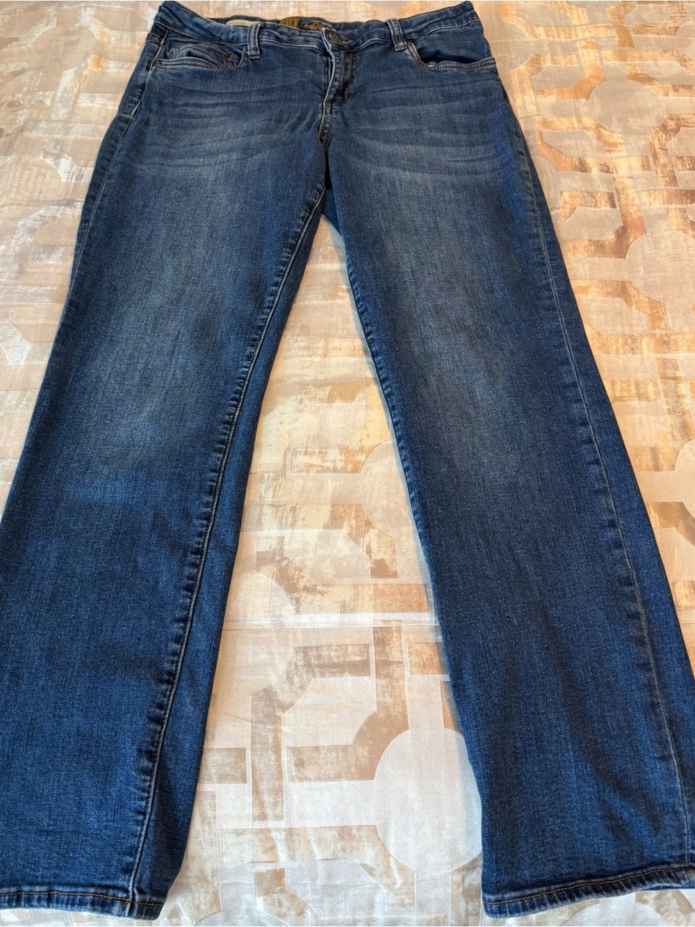 Kut Katy Boyfriend Dark Blue Straight-Leg Jeans